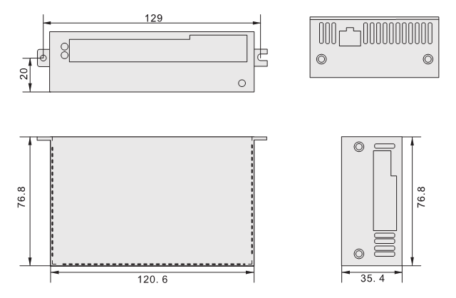 ESD830低壓伺服麻豆传媒在线网站观看播放外形尺寸圖