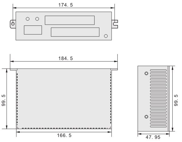 ESD850低壓伺服麻豆传媒在线网站观看播放外形尺寸圖